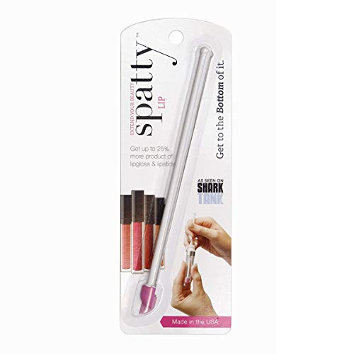  The Spatty Lip Last Drop Beauty Spatula for Lip Gloss Lipstick Lotion and Makeup, Reusable, Flexible, As Seen On Shark Tank