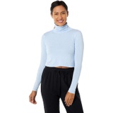 Splendid Sundown Frankie Mock Neck Crop Tee in Cotton Modal Jersey