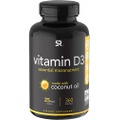 Sports Research Vitamin D3 1000iu (25mcg) Infused with Coconut Oil ~ Immune & Bone Support ~ Non-GMO Verified, Soy & Gluten Free (360 Mini Liquid Softgels)