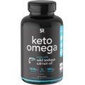 Sports Research Keto Omega Fish Oil with Wild Sockeye Salmon, Antarctic Krill Oil, Astaxanthin & Coconut MCT Oil ~ 1200mg of EPA & DHA per Serving ~ Keto Certified & Non-GMO Verified (120 softgels