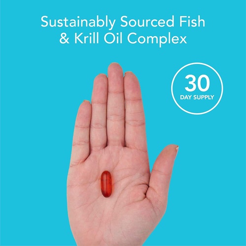  Sports Research Keto Omega Fish Oil with Wild Sockeye Salmon, Antarctic Krill Oil, Astaxanthin & Coconut MCT Oil ~ 1200mg of EPA & DHA per Serving ~ Keto Certified & Non-GMO Verified (120 softgels