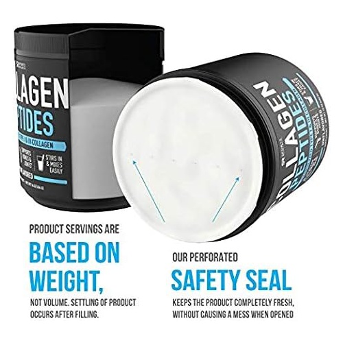  Sports Research Collagen Powder Supplement - Vital for Workout Recovery, Skin, & Nails - Hydrolyzed Protein Peptides - Great Keto Friendly Nutrition for Men & Women - Mix in Drinks