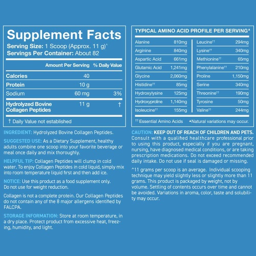  Sports Research Collagen Peptides - Hydrolyzed Type 1 & 3 Collagen Powder Protein Supplement for Healthy Skin, Nails, Bones & Joints - Easy Mixing Vital Nutrients & Proteins, Colla