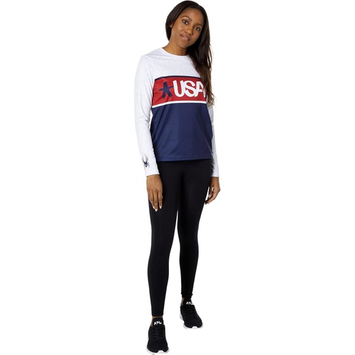  Spyder USA Snow Crew Long Sleeve Top