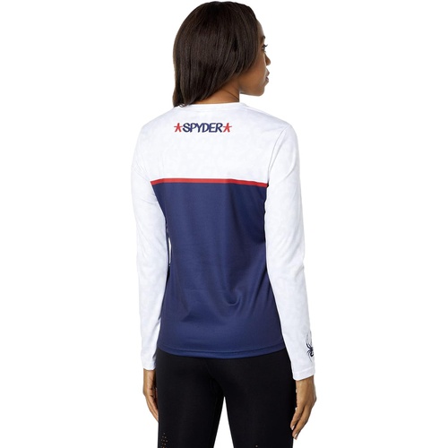  Spyder USA Snow Crew Long Sleeve Top