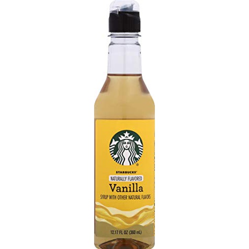  Starbucks Naturally Flavored Vanilla Coffee Syrup, 12.17 Fl Oz
