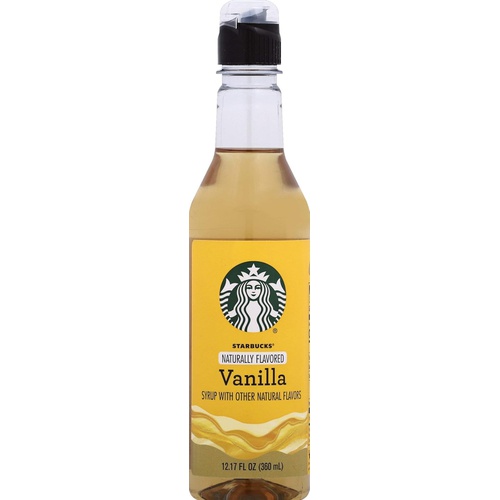  Starbucks Naturally Flavored Vanilla Coffee Syrup, 12.17 Fl Oz