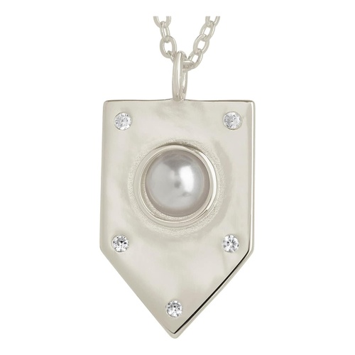  Sterling Forever Marcella Shield Pendant