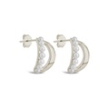 Sterling Forever Willa Stud Hoops Earrings