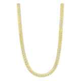 Sterling Forever Herringbone Chain Necklace