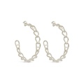 Sterling Forever Velora Hoops Earrings