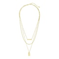 Sterling Forever Triple Layered Bar Necklace