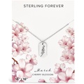 Sterling Forever Birth Flower Pendant Necklace