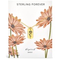 Sterling Forever Birth Flower Pendant Necklace