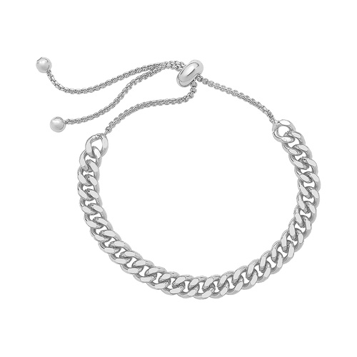  Sterling Forever Chain Link Bolo Bracelet