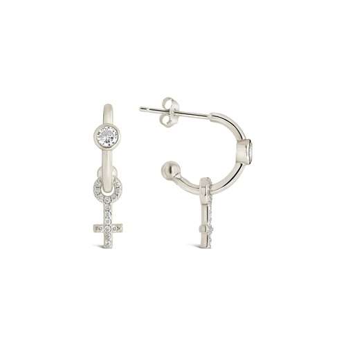  Sterling Forever Freya Hoops Earrings