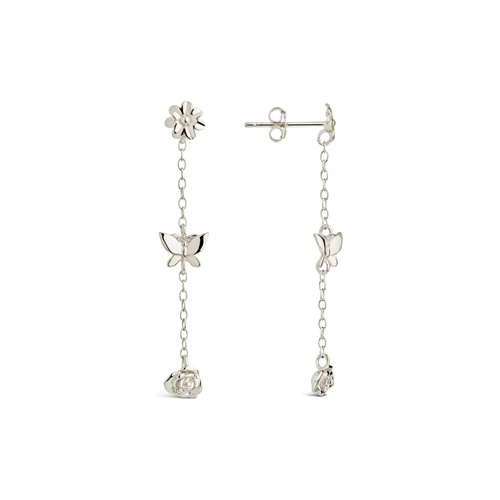  Sterling Forever Sterling Silver Into The Garden Drop Earrings