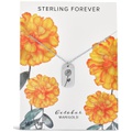 Sterling Forever Birth Flower Pendant Necklace