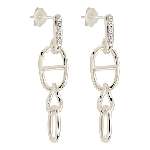  Sterling Forever Chicago Dangle Studs Earrings