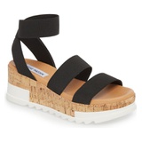 Steve Madden Bandi Platform Wedge Sandal_BLACK