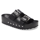 Steve Madden Moore Platform Slide Sandal_BLACK LEATHER