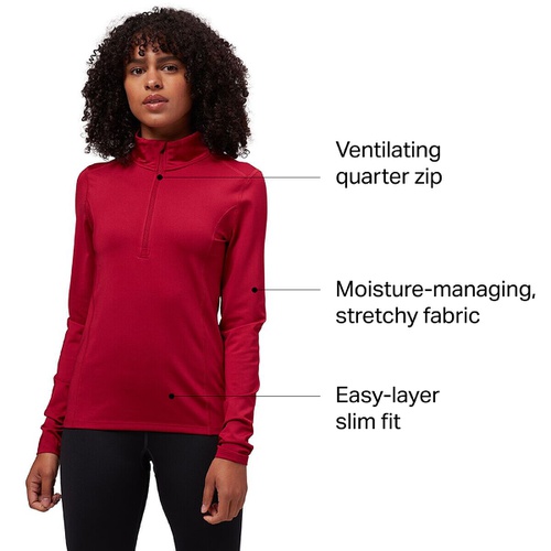  Stoic Midweight 1/4 Zip Baselayer Top - Women