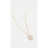 Stone and Strand Tagged Diamond Pendant Necklace