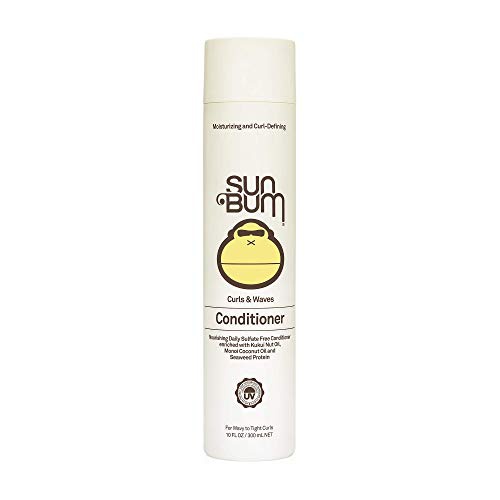  Sun Bum Curls & Waves Conditioner | Vegan and Cruelty Free Moisturizing Hair Treatment for Wavy and Curly Hair | 10 oz