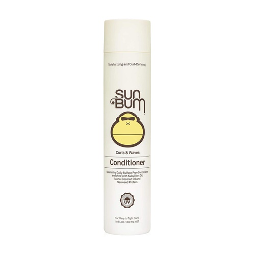  Sun Bum Curls & Waves Conditioner | Vegan and Cruelty Free Moisturizing Hair Treatment for Wavy and Curly Hair | 10 oz