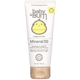 Sun Bum Baby Bum SPF 50 Sunscreen Lotion | Mineral UVA/UVB Face and Body Protection for Sensitive Skin | Fragrance Free | Travel Size | 3 FL OZ