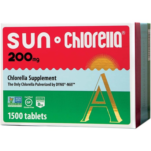  Sun Chlorella 200 mg Green Algae Superfood Supplement Supports Whole Body Wellness Immune Defense, Gut Health & Natural Energy Boost - Chlorophyll, B12, Iron, Protein - Non-GMO - 1