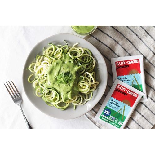  Sun Chlorella Powder Green Algae Superfood Supplement Supports Whole Body Wellness Immune Defense, Gut Health & Natural Energy Boost - Chlorophyll, B12, Protein, Non-GMO - 30 Packe