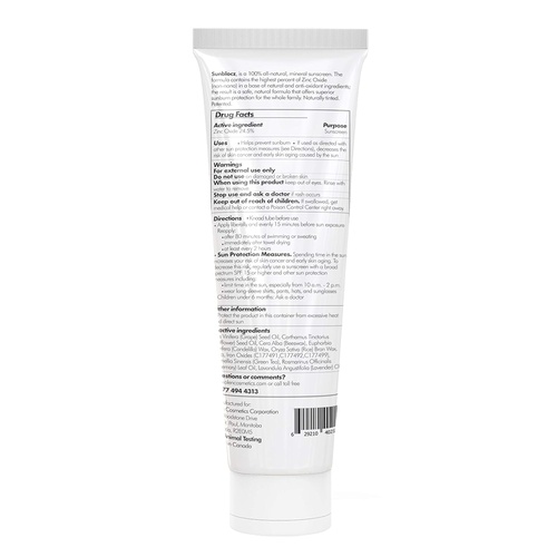  Sunblocz Tinted Sunscreen, SPF 50, Natural Mineral Zinc Oxide, Moisturizing, Non-Comedogenic 4 oz