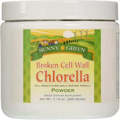  SUNNY GREEN Chlorella, Powder, Unflavored (Jar) 7.14oz