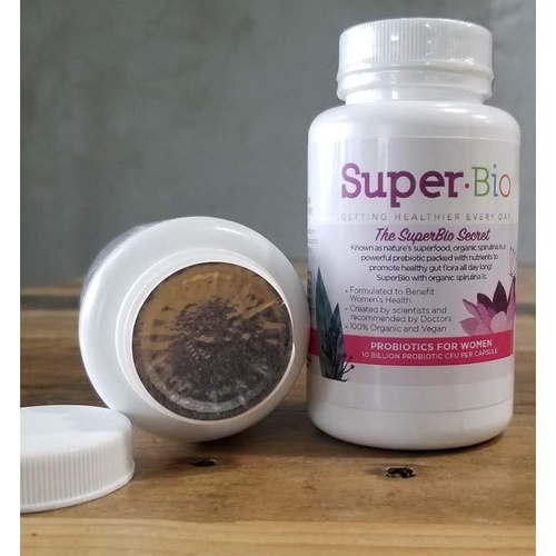  SuperBio Probiotics for Women - A Special Blend of probiotics and spirulina Designed for Women. Treat Your Body to The Best Organic Probiotic with Prebiotic Spirulina for Women.