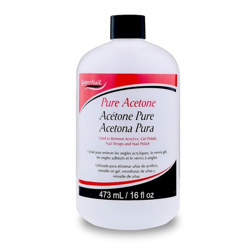  Super Nail Pure Acetone, 16 Fl Oz