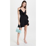 Susana Monaco Wrap Ruffle Midi Dress