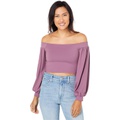 Susana Monaco Off-the-Shoulder Crop Top