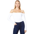 Susana Monaco Thin Strap Cold-Shoulder Top