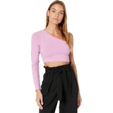 Susana Monaco One Shoulder Crop Top