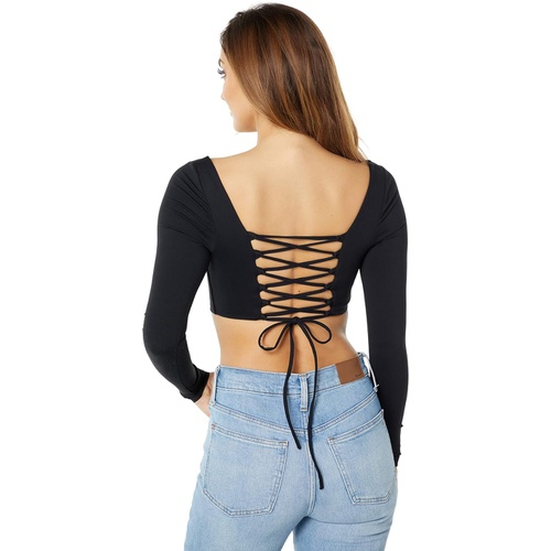  Susana Monaco Cross-Back Crop Top