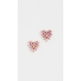 Suzanne Kalan 18k Rose Gold Fireworks Pink Sapphire Heart Stud Earrings
