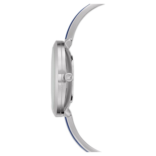 스와로브스키 Swarovski Crystalline Delight watch, Swiss Made, Metal bracelet, Blue, Stainless steel