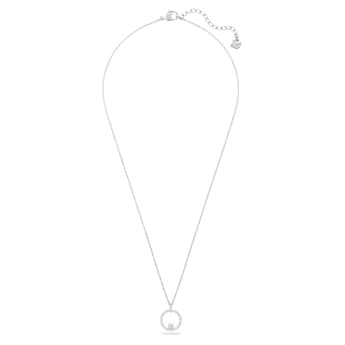 스와로브스키 Swarovski Creativity pendant, White, Rhodium plated