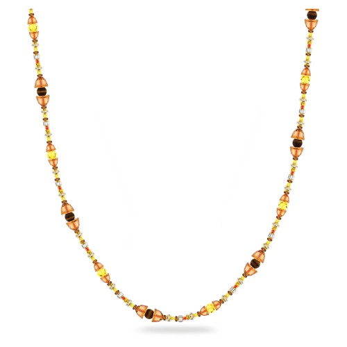 스와로브스키 Swarovski Somnia necklace, Extra long, Brown, Gold-tone plated