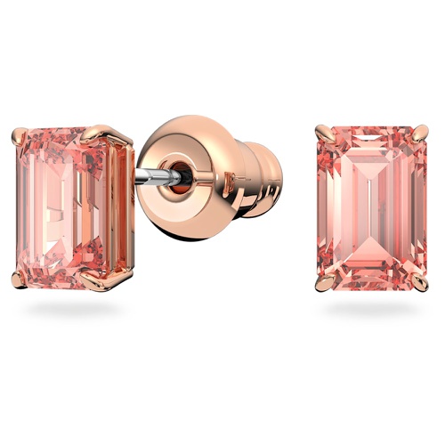 스와로브스키 Swarovski Millenia set, Octagon cut, Pink, Rose gold-tone plated