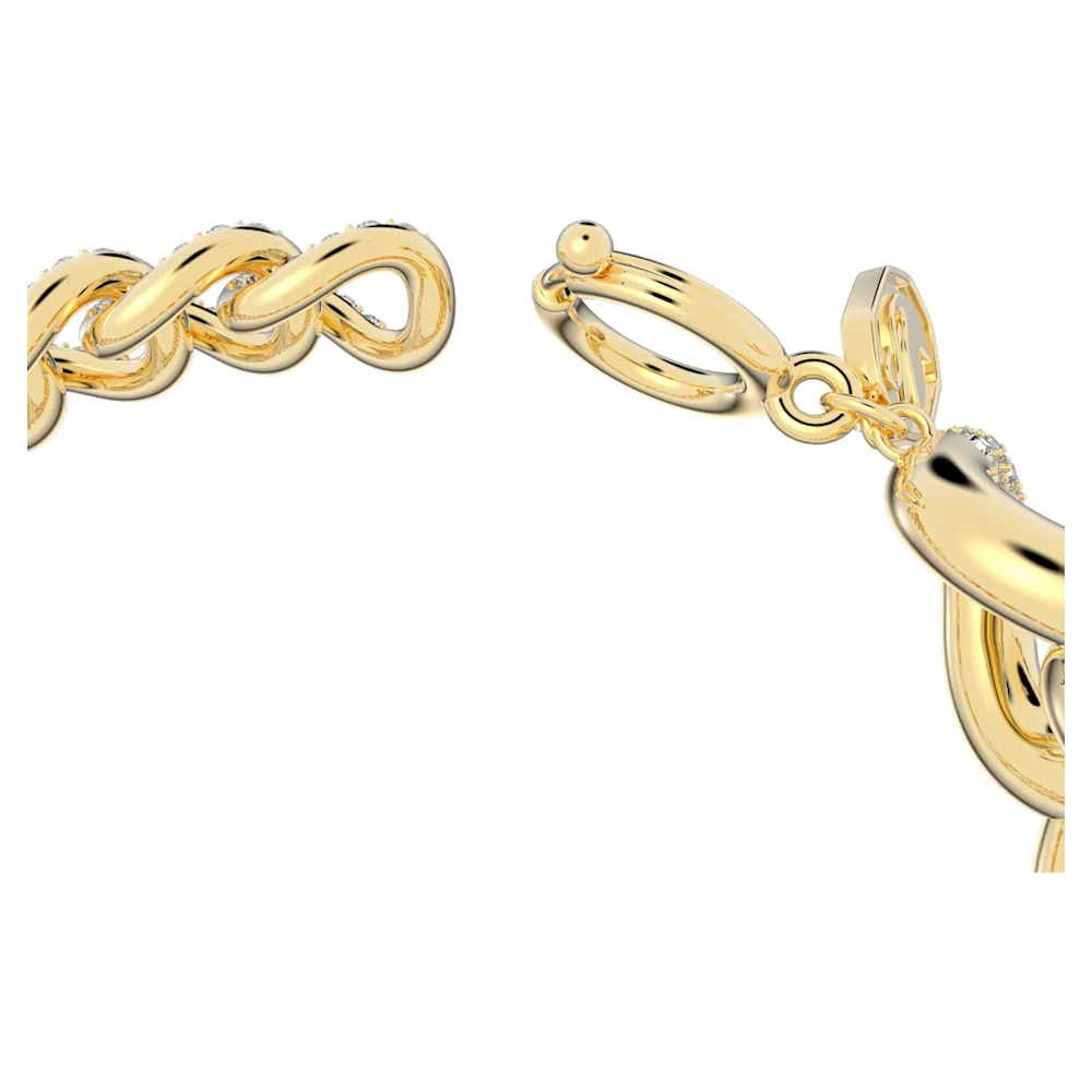 스와로브스키 Swarovski Dextera bracelet, Pave, White, Gold-tone plated