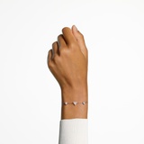 Swarovski Ortyx bracelet, Triangle cut, White, Rose gold-tone plated