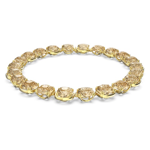 스와로브스키 Swarovski Harmonia choker, Cushion cut, Gold tone, Gold-tone plated