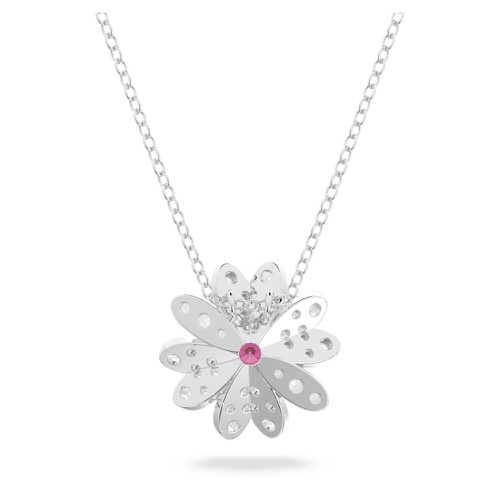 스와로브스키 Swarovski Eternal Flower pendant, Flower, Pink, Mixed metal finish